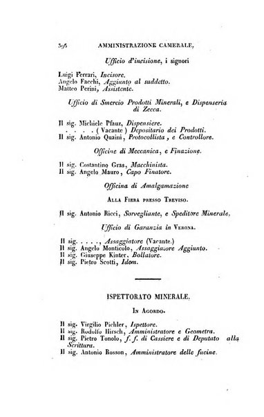 Almanacco per le provincie soggette all'Imp. Regio Governo di Venezia per l'anno ...