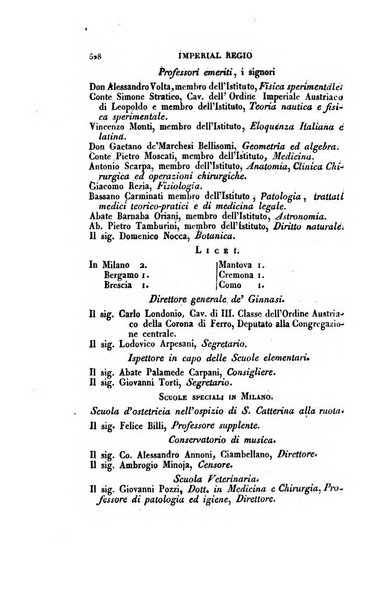 Almanacco per le provincie soggette all'Imp. Regio Governo di Venezia per l'anno ...