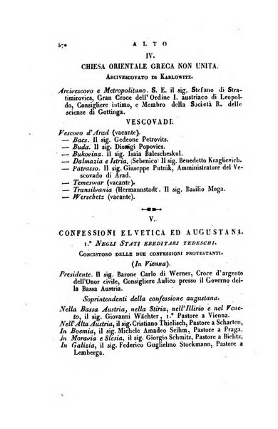 Almanacco per le provincie soggette all'Imp. Regio Governo di Venezia per l'anno ...