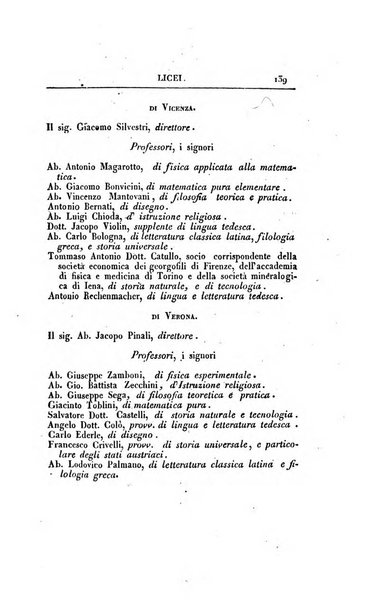 Almanacco per le provincie soggette all'Imp. Regio Governo di Venezia per l'anno ...