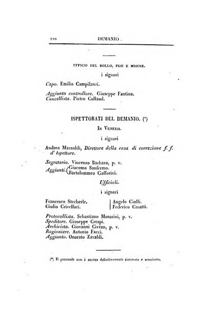 Almanacco per le provincie soggette all'Imp. Regio Governo di Venezia per l'anno ...