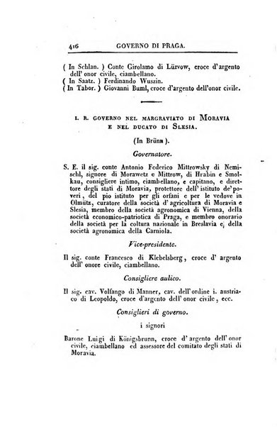 Almanacco per le provincie soggette all'Imp. Regio Governo di Venezia per l'anno ...