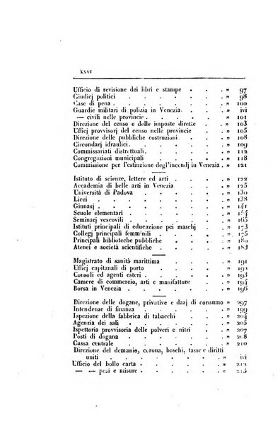 Almanacco per le provincie soggette all'Imp. Regio Governo di Venezia per l'anno ...