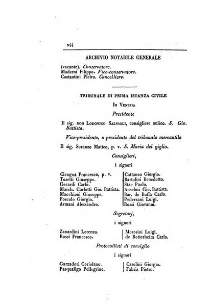 Almanacco per le provincie soggette all'Imp. Regio Governo di Venezia per l'anno ...