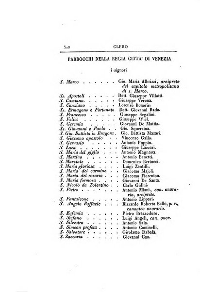 Almanacco per le provincie soggette all'Imp. Regio Governo di Venezia per l'anno ...