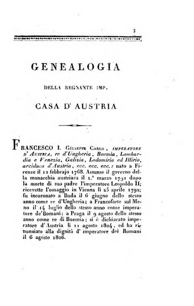 Almanacco per le provincie soggette all'Imp. Regio Governo di Venezia per l'anno ...