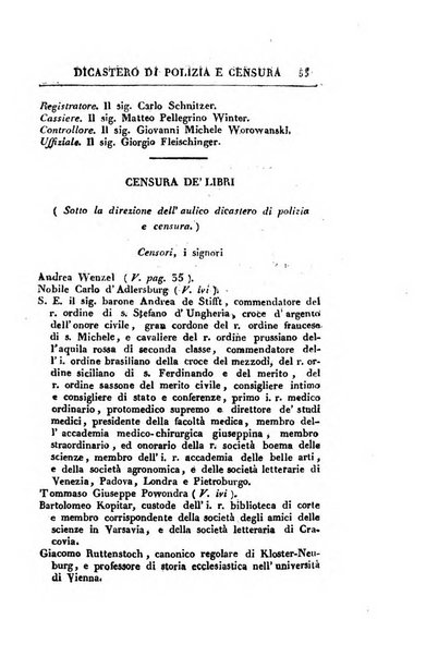 Almanacco per le provincie soggette all'Imp. Regio Governo di Venezia per l'anno ...