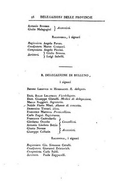 Almanacco per le provincie soggette all'Imp. Regio Governo di Venezia per l'anno ...