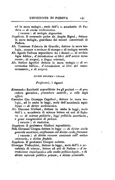 Almanacco per le provincie soggette all'Imp. Regio Governo di Venezia per l'anno ...