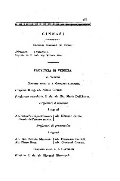 Almanacco per le provincie soggette all'Imp. Regio Governo di Venezia per l'anno ...