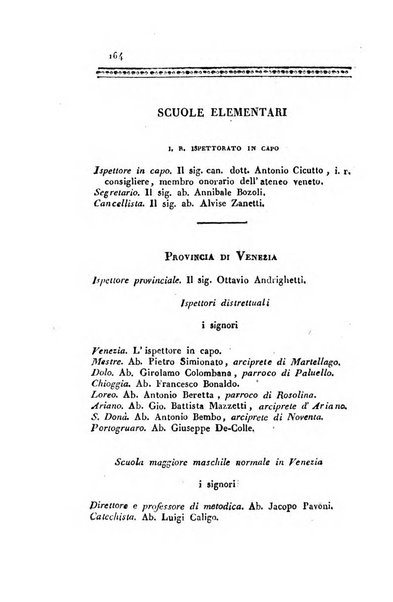 Almanacco per le provincie soggette all'Imp. Regio Governo di Venezia per l'anno ...