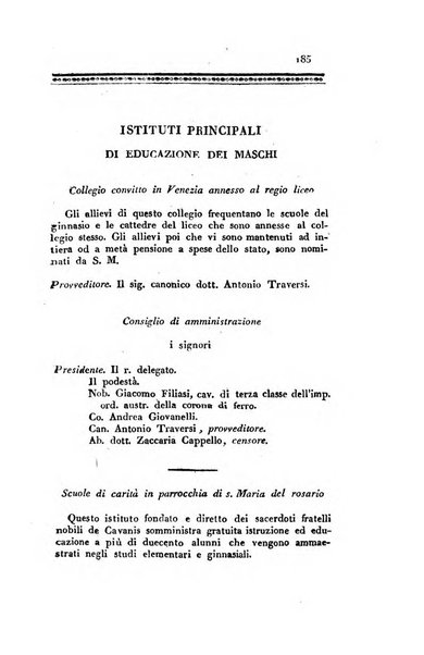 Almanacco per le provincie soggette all'Imp. Regio Governo di Venezia per l'anno ...