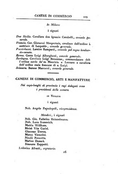 Almanacco per le provincie soggette all'Imp. Regio Governo di Venezia per l'anno ...