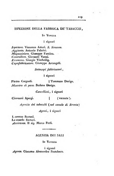 Almanacco per le provincie soggette all'Imp. Regio Governo di Venezia per l'anno ...