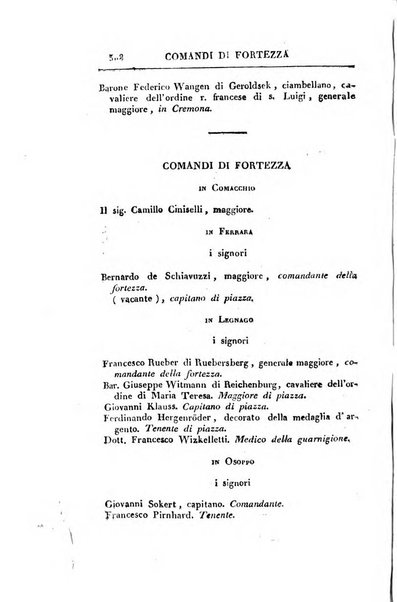 Almanacco per le provincie soggette all'Imp. Regio Governo di Venezia per l'anno ...