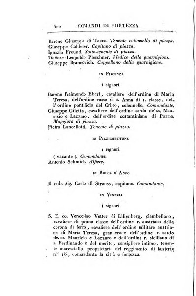 Almanacco per le provincie soggette all'Imp. Regio Governo di Venezia per l'anno ...