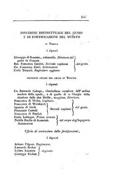 Almanacco per le provincie soggette all'Imp. Regio Governo di Venezia per l'anno ...