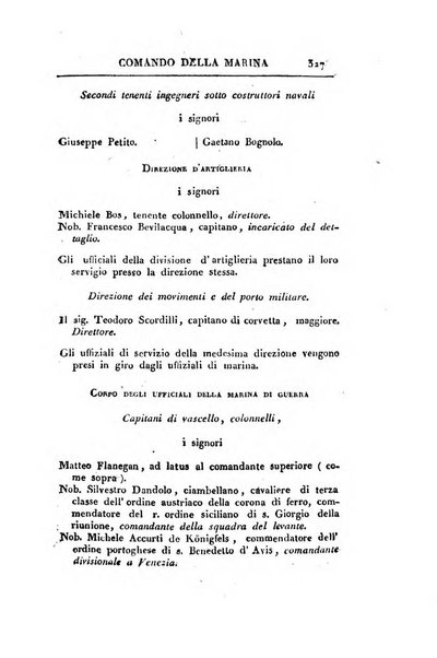 Almanacco per le provincie soggette all'Imp. Regio Governo di Venezia per l'anno ...