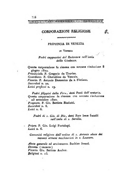 Almanacco per le provincie soggette all'Imp. Regio Governo di Venezia per l'anno ...