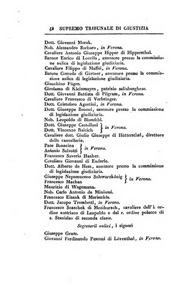 Almanacco per le provincie soggette all'Imp. Regio Governo di Venezia per l'anno ...