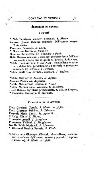 Almanacco per le provincie soggette all'Imp. Regio Governo di Venezia per l'anno ...