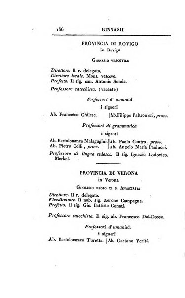 Almanacco per le provincie soggette all'Imp. Regio Governo di Venezia per l'anno ...