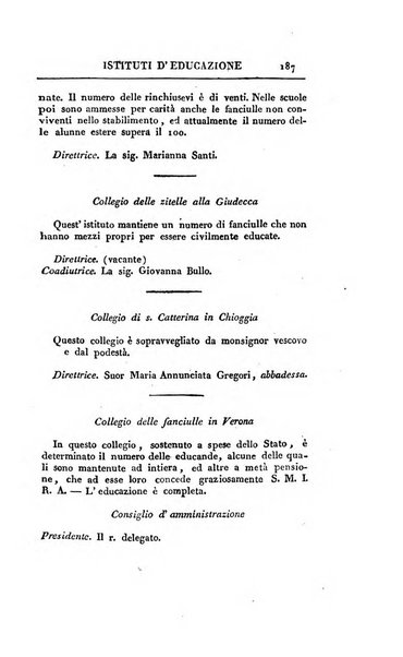 Almanacco per le provincie soggette all'Imp. Regio Governo di Venezia per l'anno ...