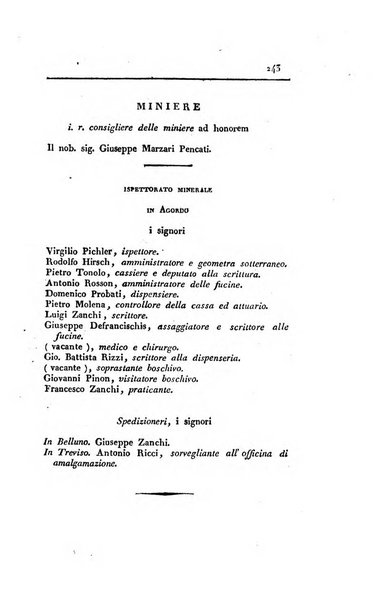 Almanacco per le provincie soggette all'Imp. Regio Governo di Venezia per l'anno ...