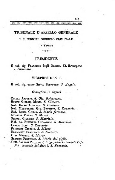 Almanacco per le provincie soggette all'Imp. Regio Governo di Venezia per l'anno ...