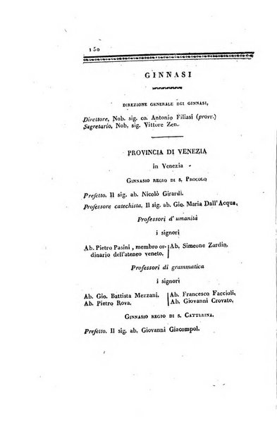 Almanacco per le provincie soggette all'Imp. Regio Governo di Venezia per l'anno ...