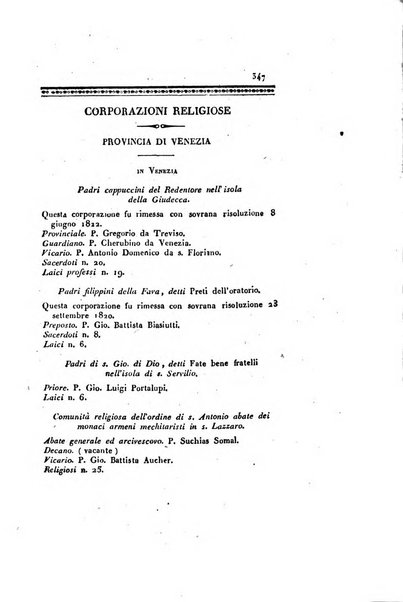 Almanacco per le provincie soggette all'Imp. Regio Governo di Venezia per l'anno ...