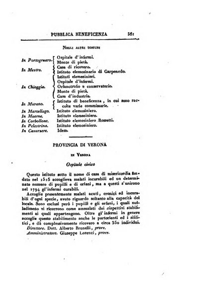 Almanacco per le provincie soggette all'Imp. Regio Governo di Venezia per l'anno ...