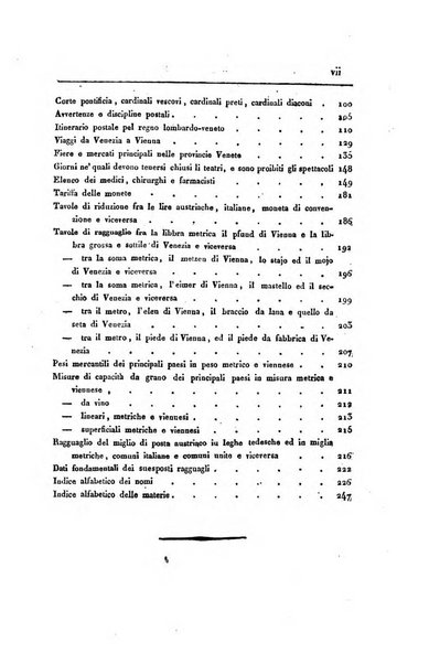 Almanacco per le provincie soggette all'Imp. Regio Governo di Venezia per l'anno ...