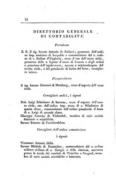 Almanacco per le provincie soggette all'Imp. Regio Governo di Venezia per l'anno ...