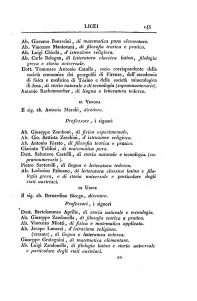 Almanacco per le provincie soggette all'Imp. Regio Governo di Venezia per l'anno ...