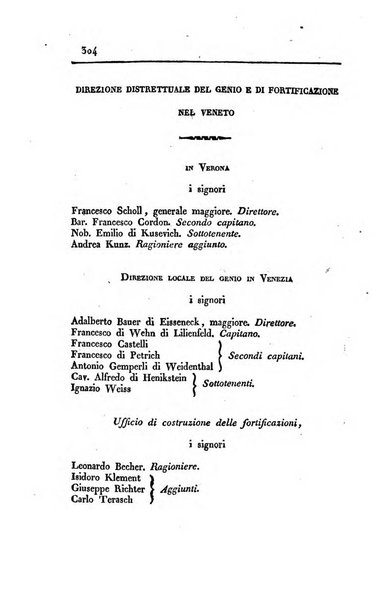 Almanacco per le provincie soggette all'Imp. Regio Governo di Venezia per l'anno ...