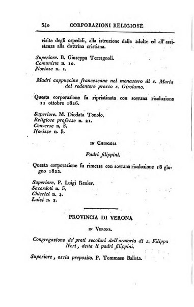 Almanacco per le provincie soggette all'Imp. Regio Governo di Venezia per l'anno ...