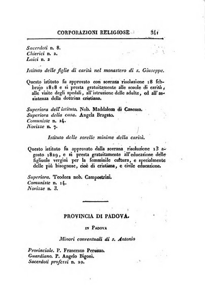 Almanacco per le provincie soggette all'Imp. Regio Governo di Venezia per l'anno ...