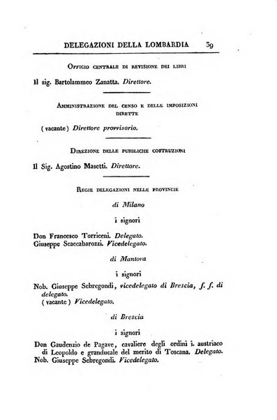 Almanacco per le provincie soggette all'Imp. Regio Governo di Venezia per l'anno ...