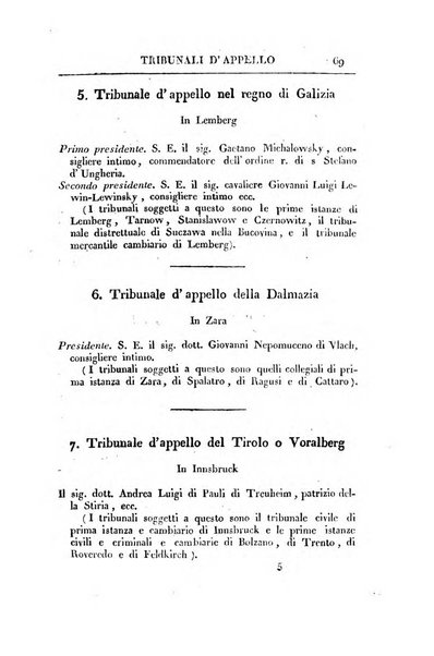 Almanacco per le provincie soggette all'Imp. Regio Governo di Venezia per l'anno ...