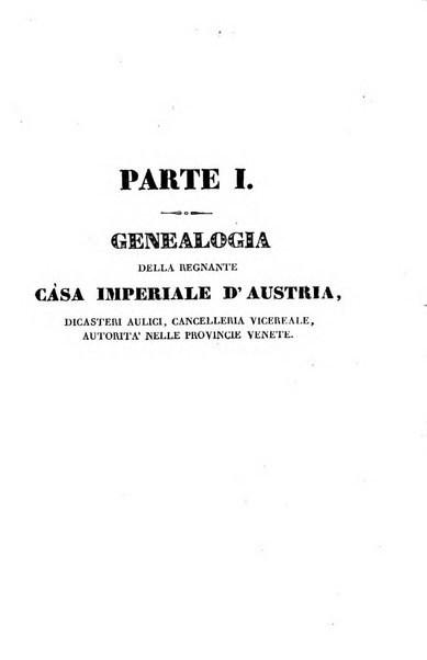 Almanacco per le provincie soggette all'Imp. Regio Governo di Venezia per l'anno ...