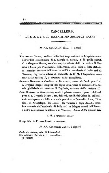 Almanacco per le provincie soggette all'Imp. Regio Governo di Venezia per l'anno ...