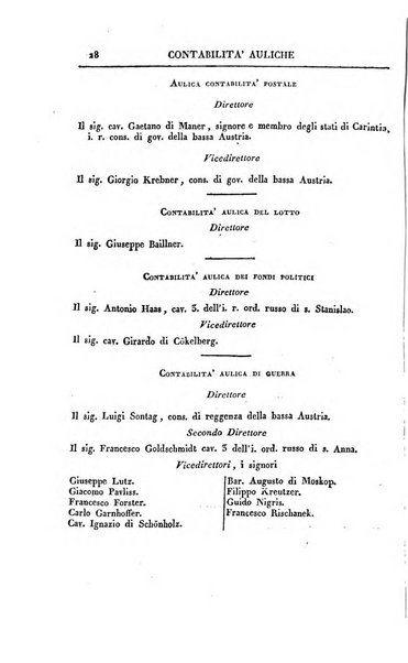 Almanacco per le provincie soggette all'Imp. Regio Governo di Venezia per l'anno ...