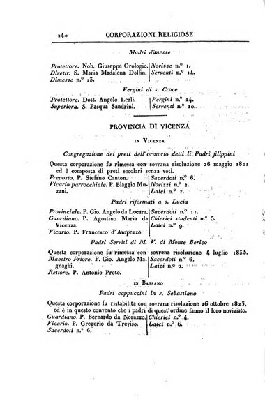 Almanacco per le provincie soggette all'Imp. Regio Governo di Venezia per l'anno ...