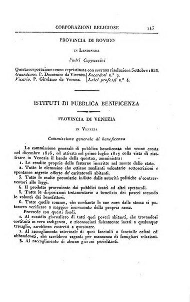 Almanacco per le provincie soggette all'Imp. Regio Governo di Venezia per l'anno ...