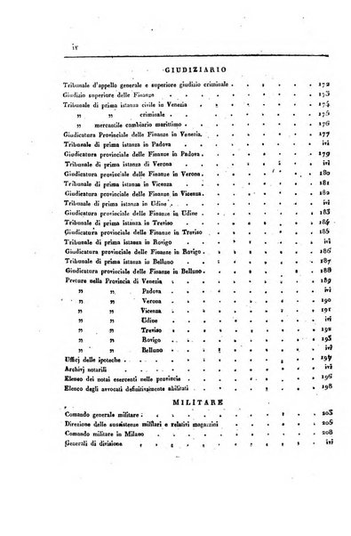 Almanacco per le provincie soggette all'Imp. Regio Governo di Venezia per l'anno ...