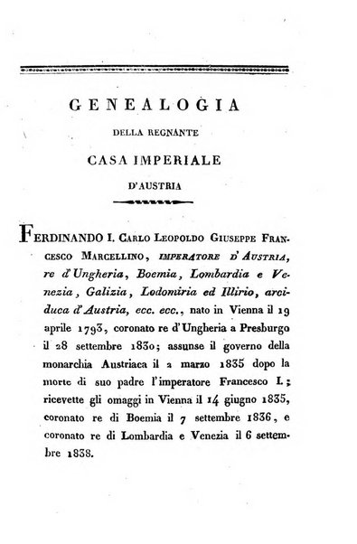 Almanacco per le provincie soggette all'Imp. Regio Governo di Venezia per l'anno ...