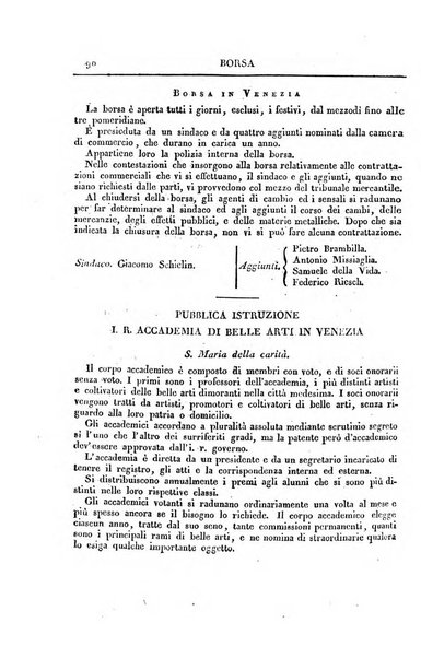 Almanacco per le provincie soggette all'Imp. Regio Governo di Venezia per l'anno ...