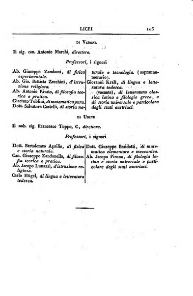 Almanacco per le provincie soggette all'Imp. Regio Governo di Venezia per l'anno ...