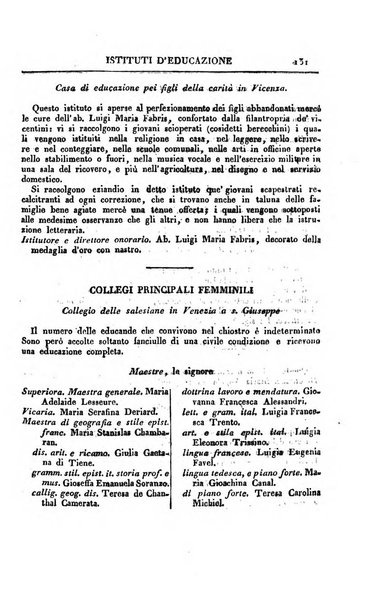 Almanacco per le provincie soggette all'Imp. Regio Governo di Venezia per l'anno ...